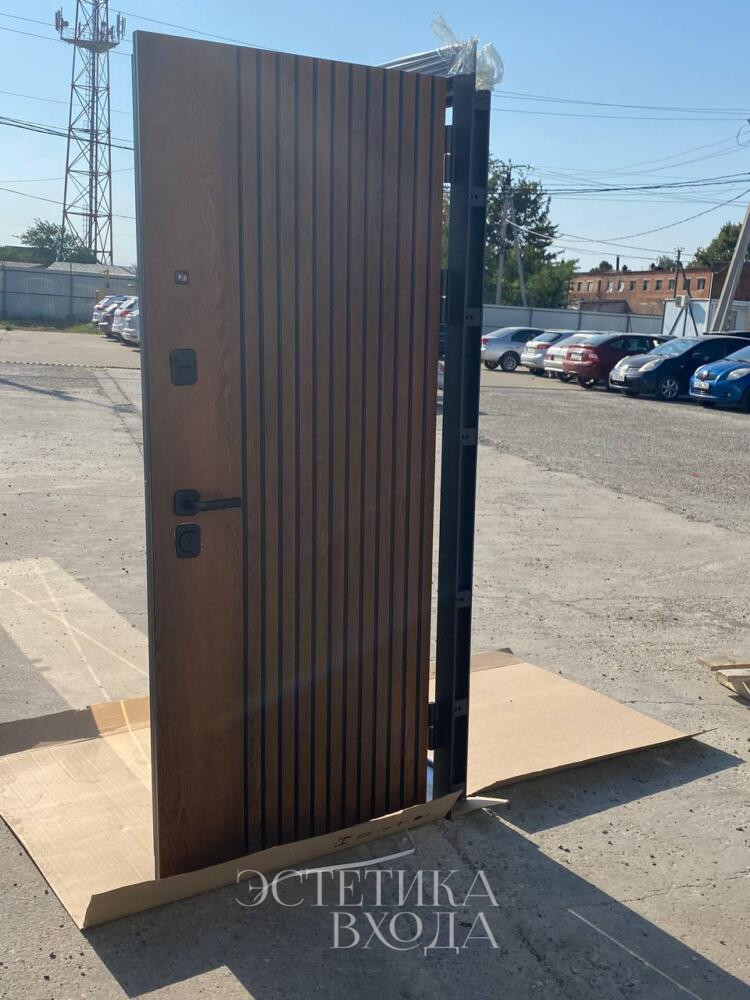 Входная дверь Люксор 2мдф рейка зеркало