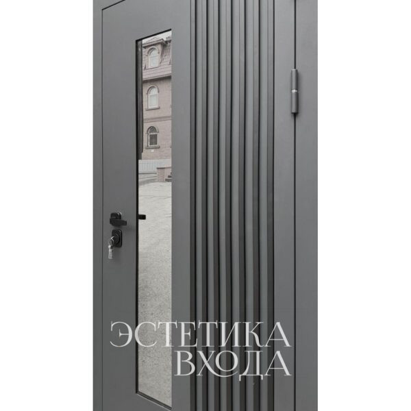Входная уличная дверь RX-17 Термо муар RAL 7016