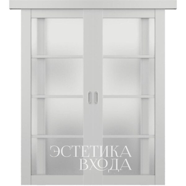 Межкомнатные двери купе стекло беж