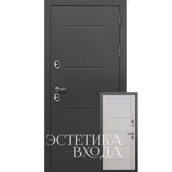 входная дверь Изотерма Серебро Лиственница Беж Царга купить недорогую дверь с терморазрывом в Краснодаре 1