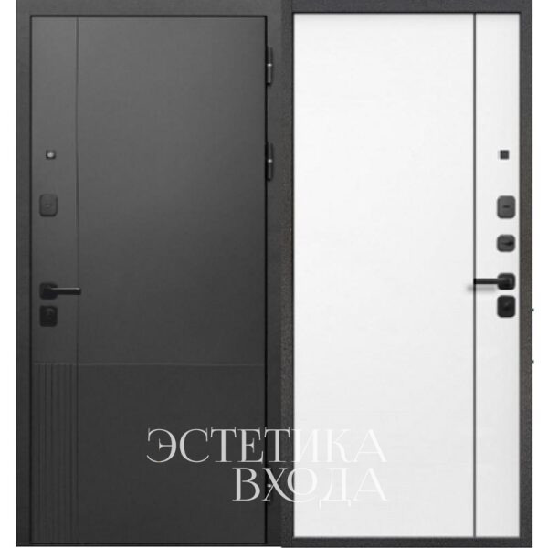 входная дверь 9см Шпамп Нео эмалит белый купить металлическую входную дверь в Краснодаре