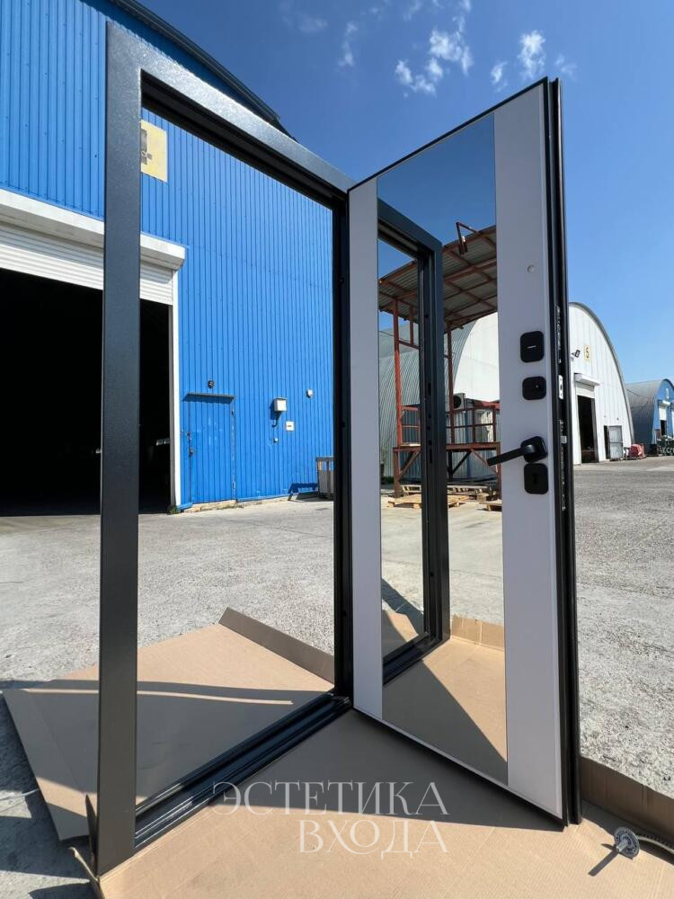 Входная дверь Гарда зеркало мет/ мдф 7см купить недорогую металлическую входную дверь Краснодар