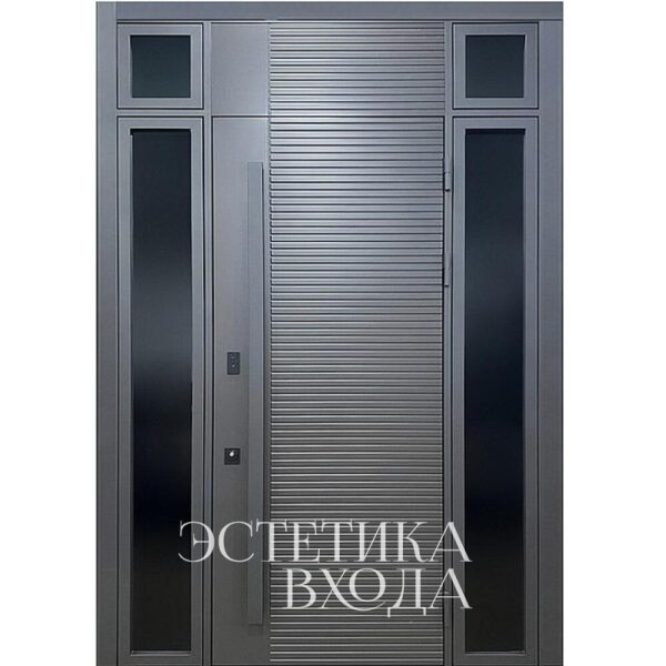 нестандартная входная дверь в дом под заказ Краснодар