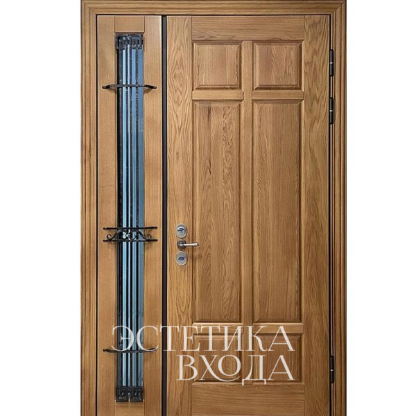 нестандартная входная дверь в дом под заказ Краснодар