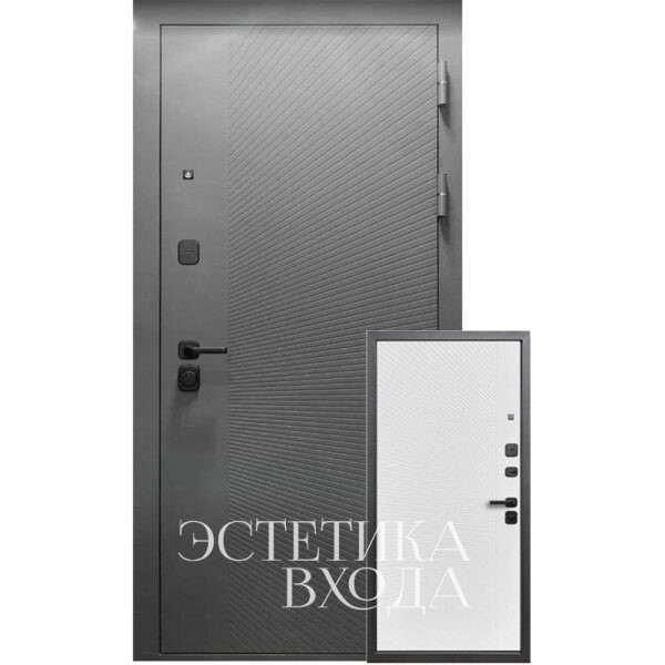 9 см Концепт Линии Муар серый/Велюр белый софт