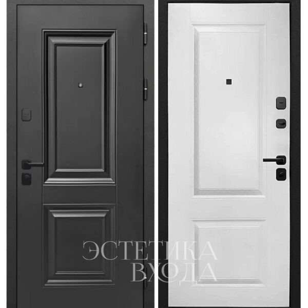 входная дверь 9см муар черный 2 квадрата купить входную дверь Краснодар