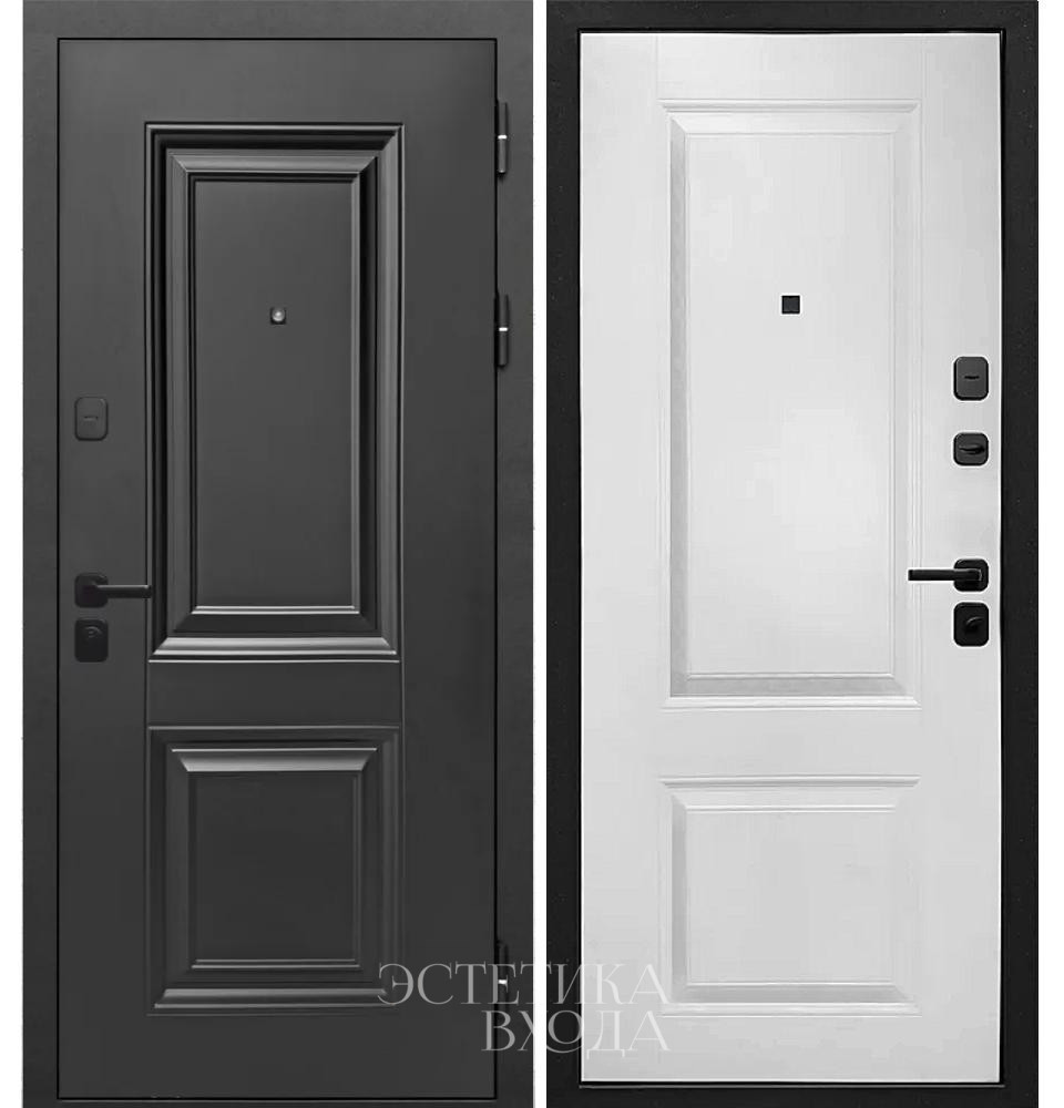 входная дверь 9см муар черный 2 квадрата купить входную дверь Краснодар