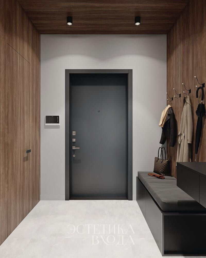 откосы на входную дверь антрацит