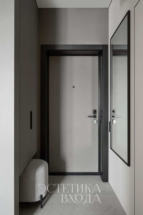 откосы на входную дверь антрацит