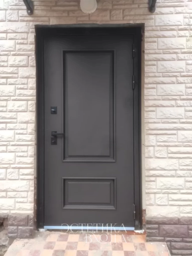 Входная дверь Самури-2 Термо тобакко/ белый софт