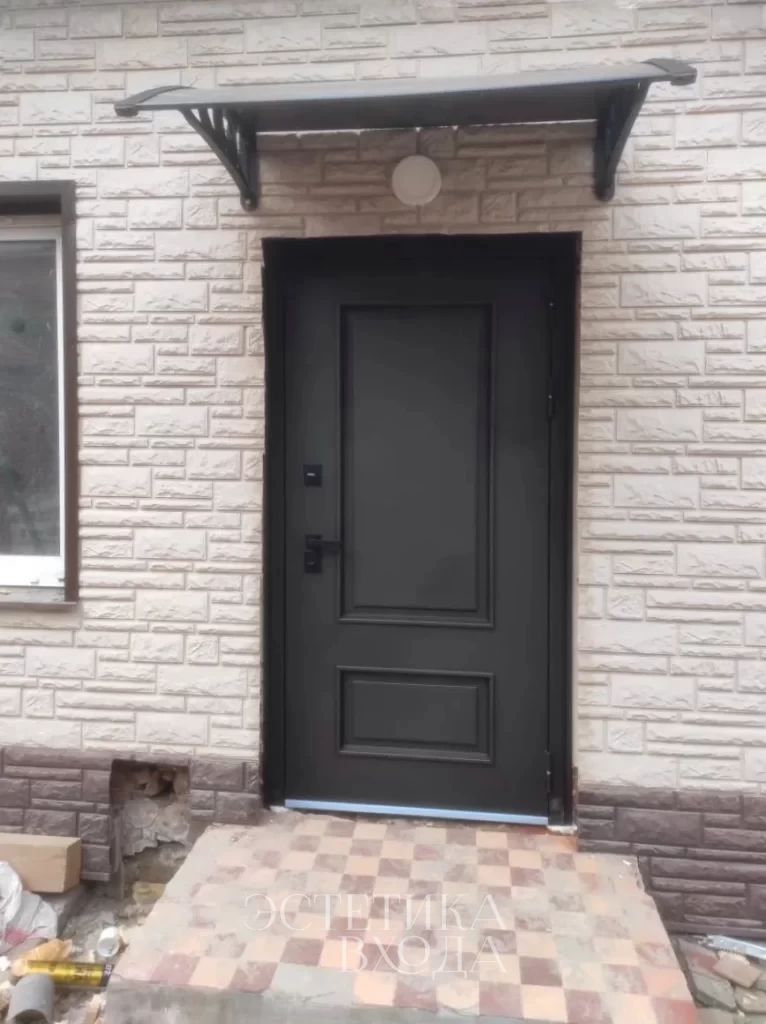 Входная дверь Самури-2 Термо тобакко/ белый софт