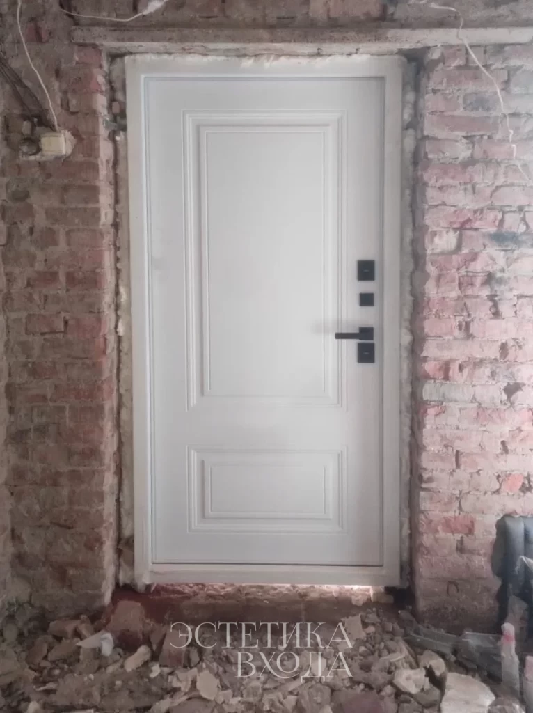 Входная дверь Самури-2 Термо тобакко/ белый софт