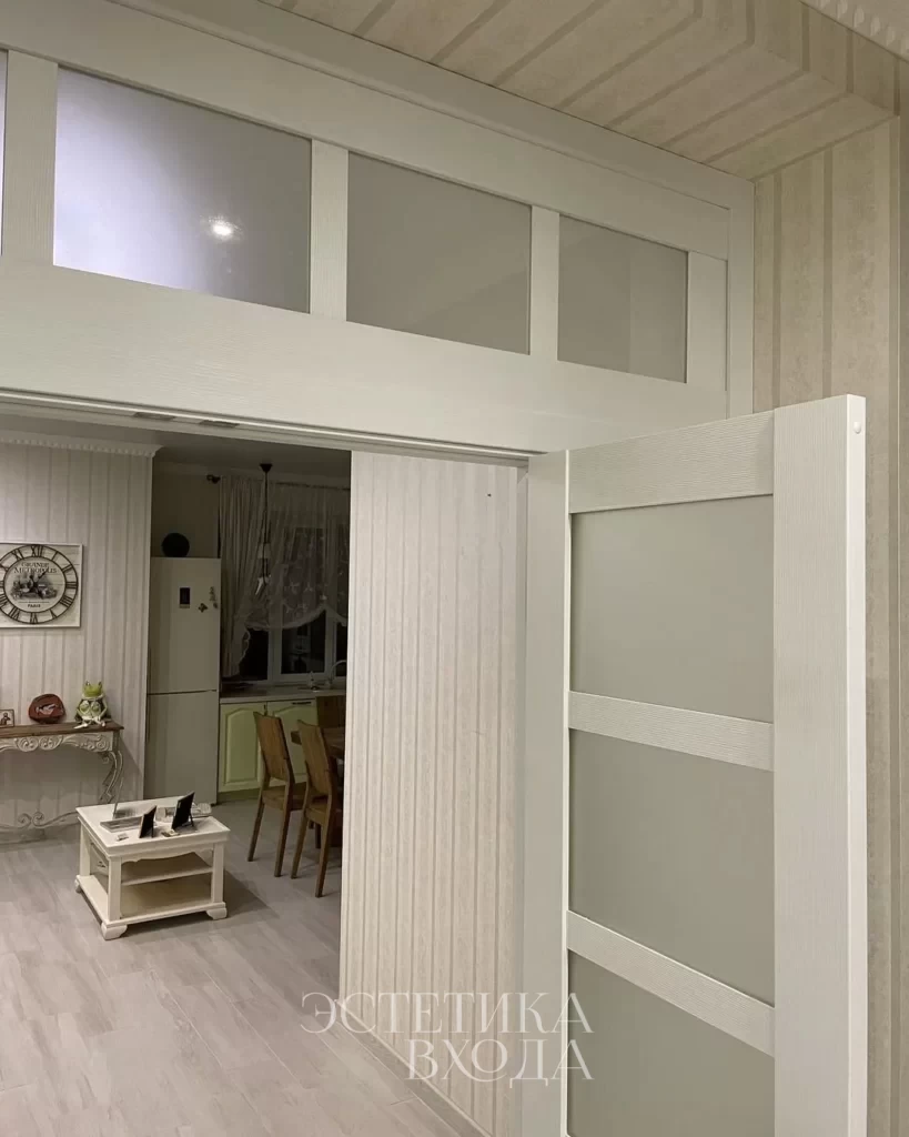 оптима порте перегородка распашная с фрамугой