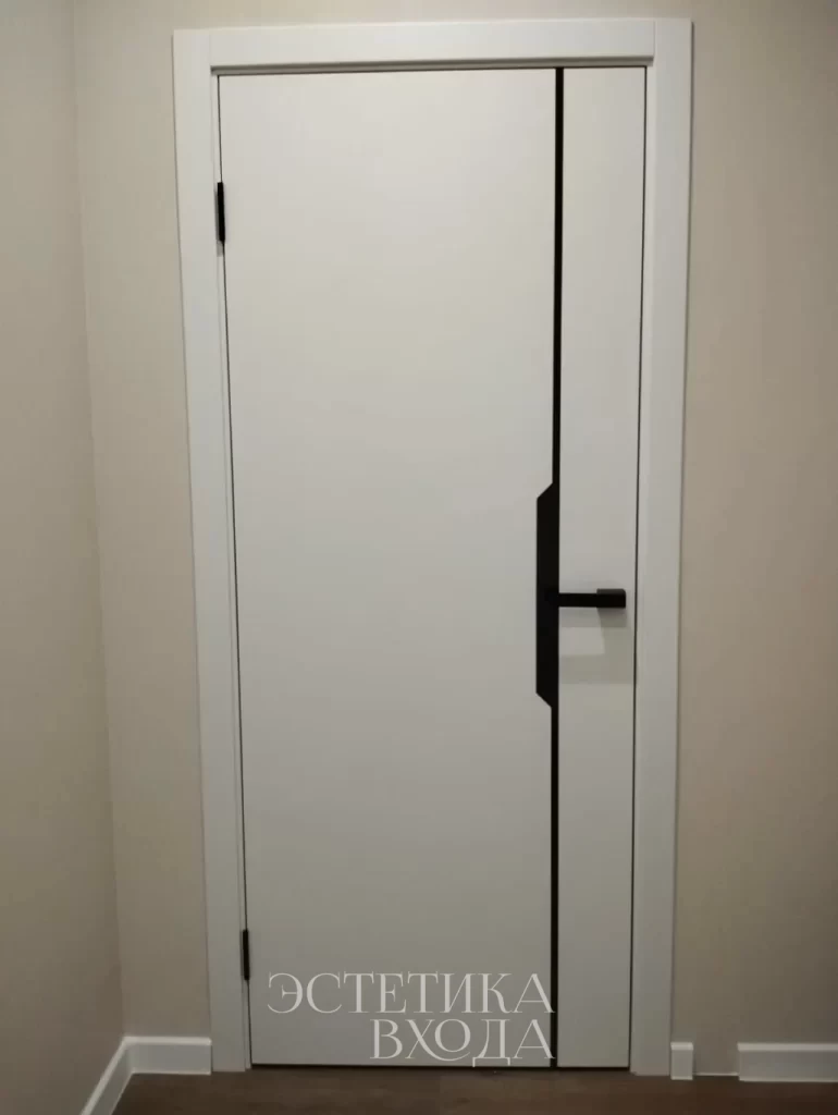 Межкомнатная дверь Графика-4 белый Vinyl ПГ