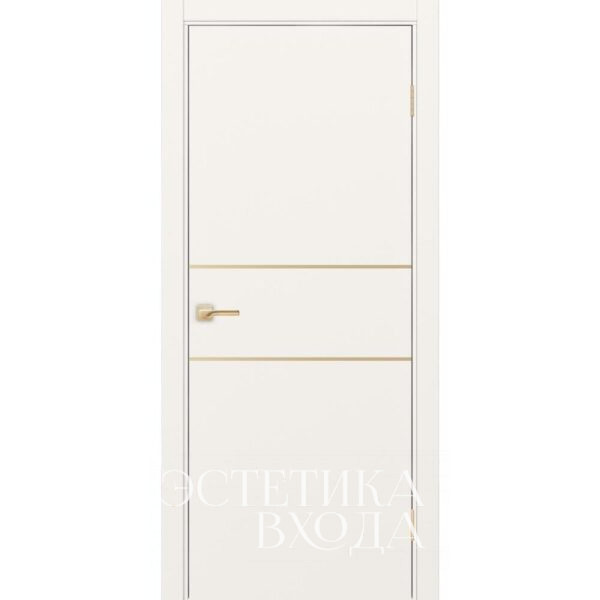 Межкомнатная дверь Неаполь 203 золотой молдинг ( 6 цветов )