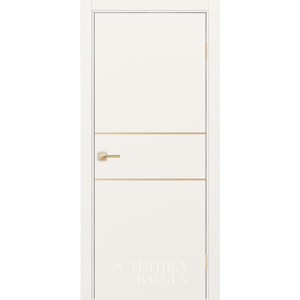 Межкомнатная дверь Неаполь 203 золотой молдинг ( 6 цветов )