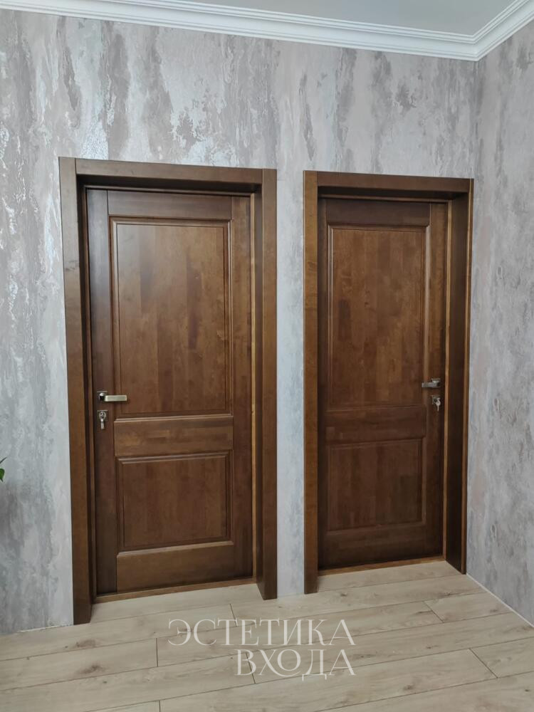 межкомнатная дверь Элегия 2 массив ольхи бренерский орех купить двери из массива в Краснодаре (1)