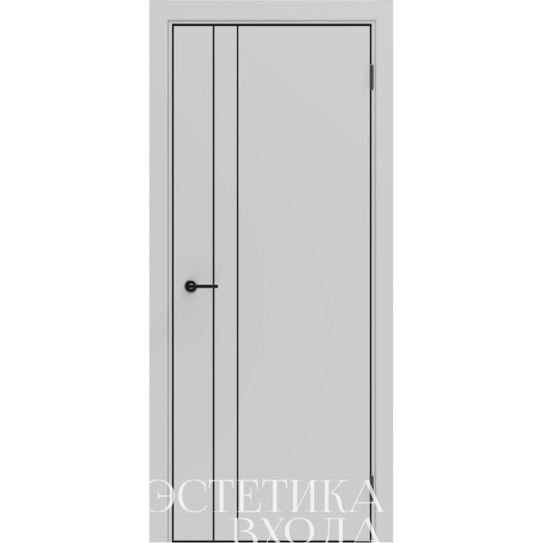 межкомнатная дверь Порта 58 грей купить межкомнатные двери с алюминиевой кромкой в Краснодаре